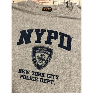 OFFICIALLY Licensed NYPD NYC New York Police T-Shirt XL Responders USA 9-11 WTC